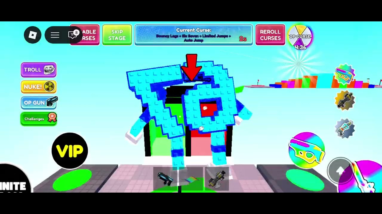 Roblox but every 20 seconds the curse changes