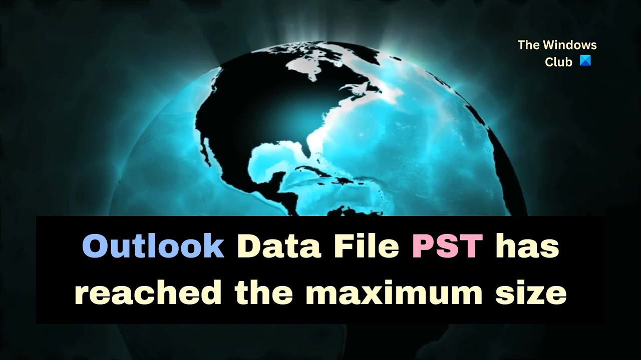 Outlook Data File PST has reached the maximum size