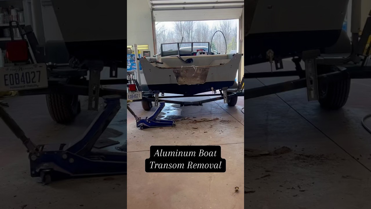 Aluminum Boat Transom Removal! 