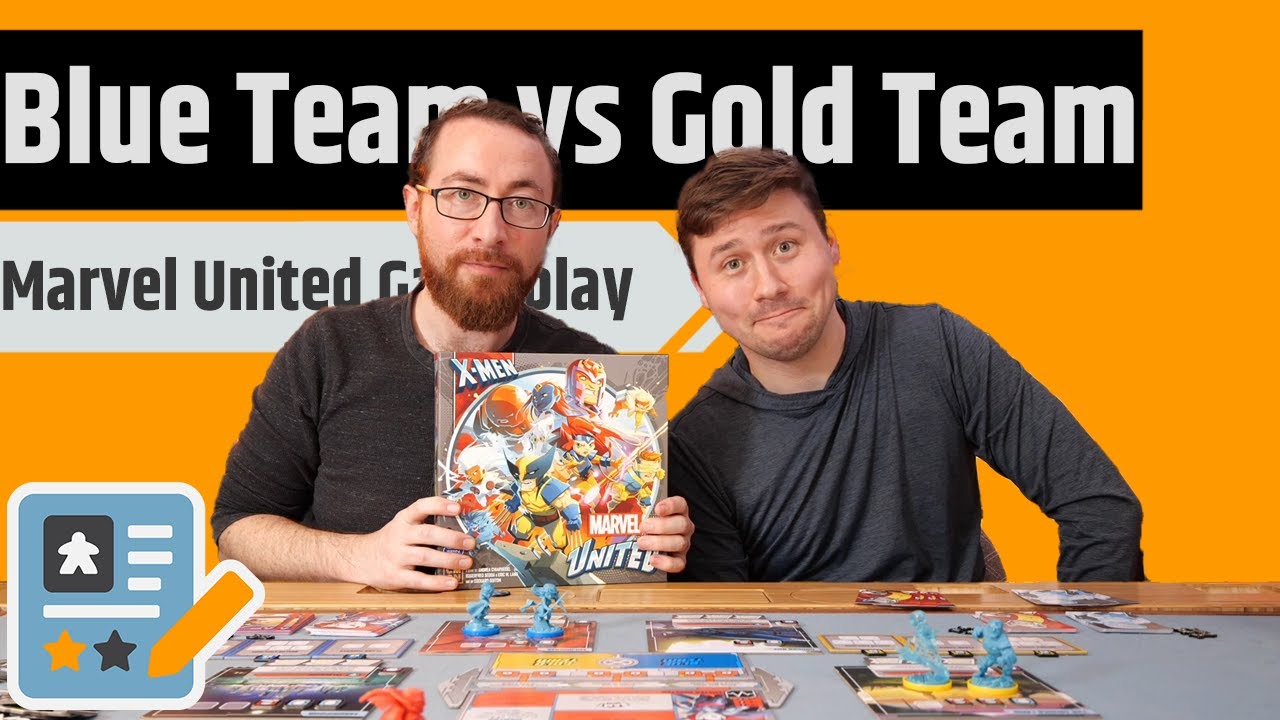 Marvel United Gameplay - Blue Team vs Gold Team