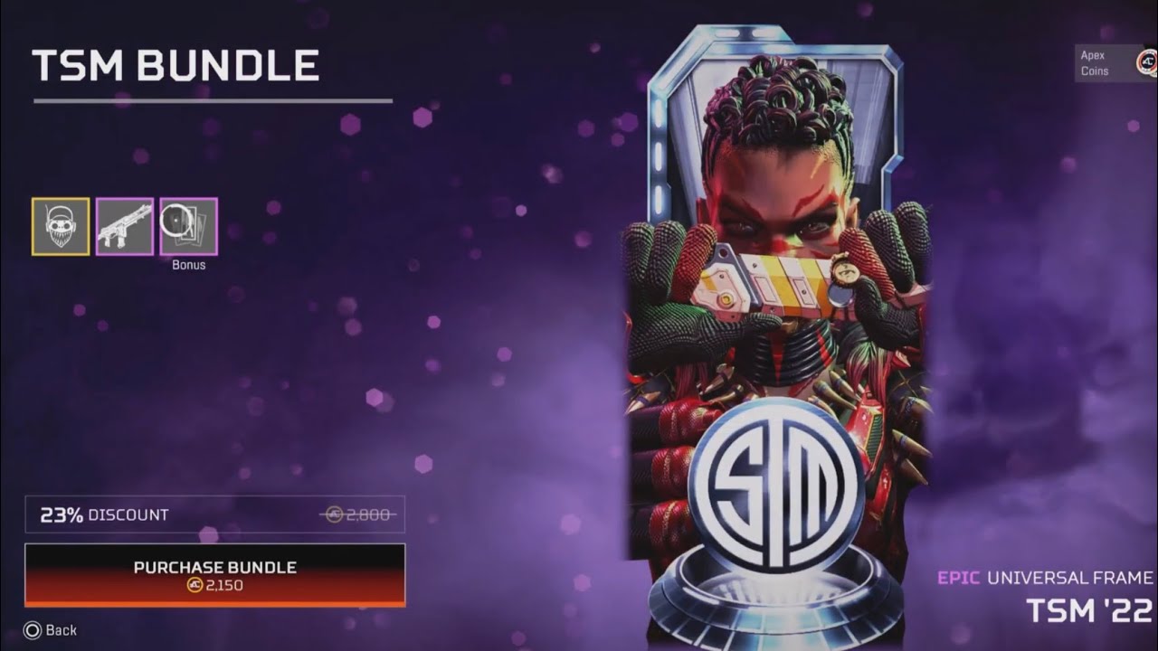 Apex Legends: ALGS Team Shop | ALGS Bundle | TSM Bundle | NRG Bundle | TSM Banner | NRG Banner Frame