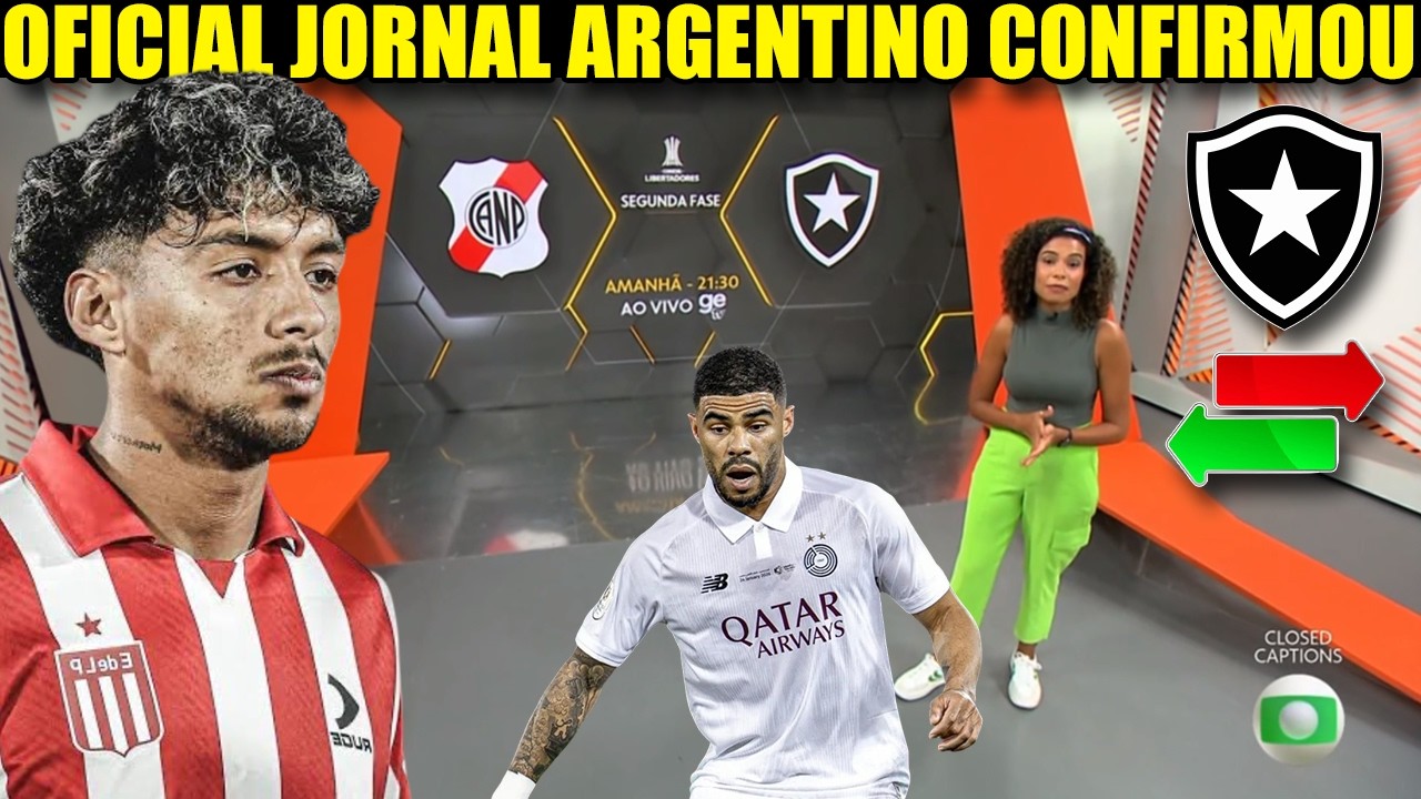 GLOBO ESPORTE BOTAFOGO! ENCAMINHOU CONTRATO, REFORÇOS E SAÍDA! NOTÍCIAS DO BOTAFOGO DE HOJE