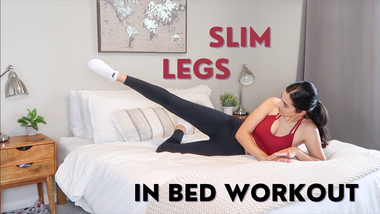 3 MIN IN BED SLIM LEGS WORKOUT / Toned Lean Legs!