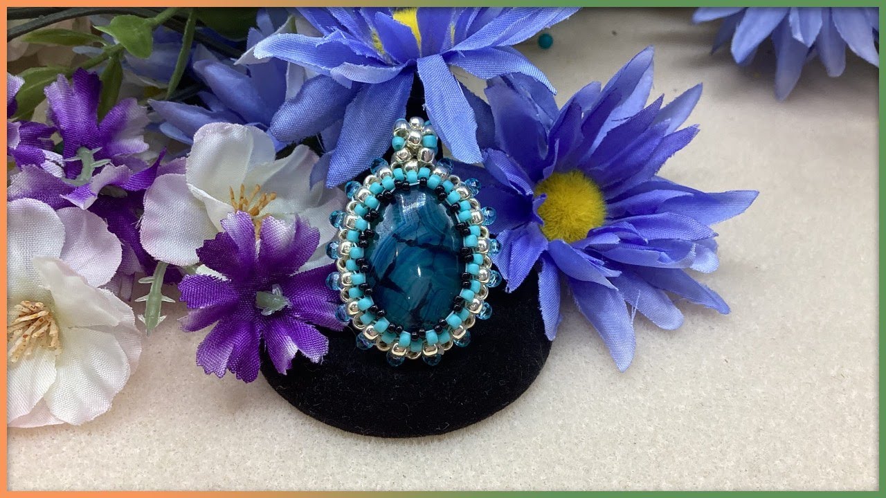 Easy Beaded Cabochon Bezel Tutorial