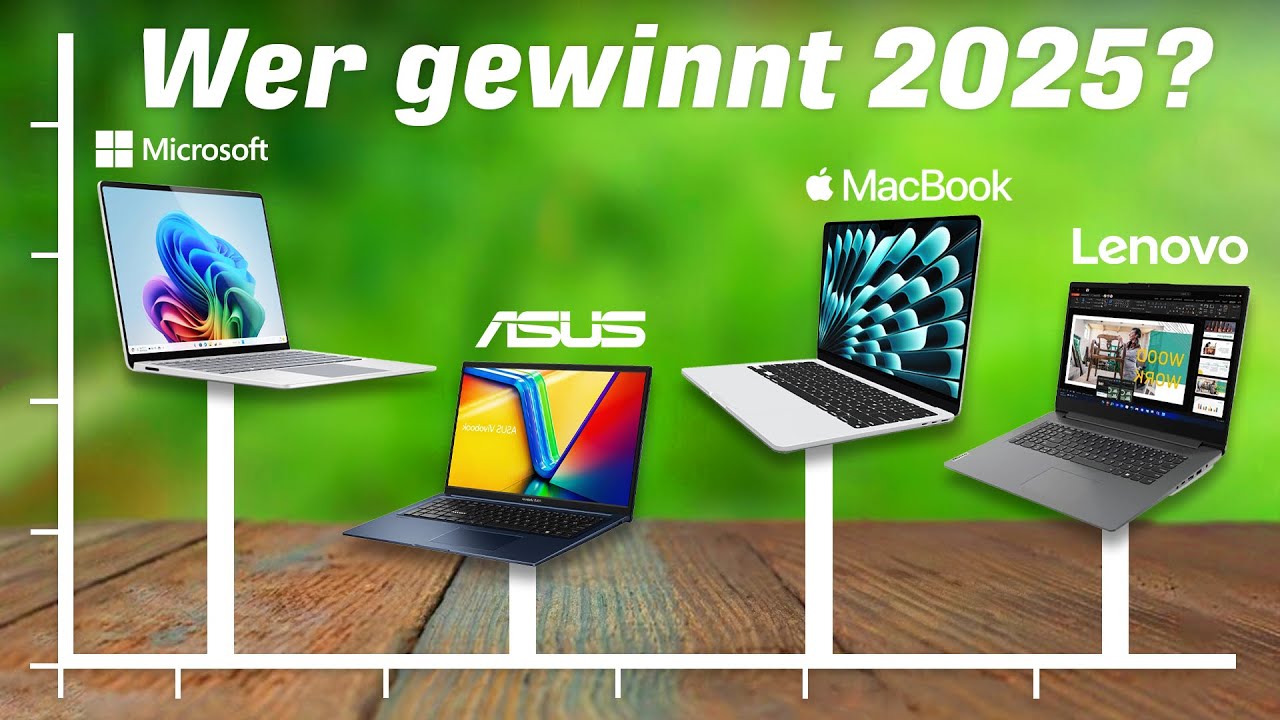 Die besten LAPTOPS im Vergleich 2025! ► Top 5 Laptops f&uuml;r Arbeit / Studenten / Zuhause