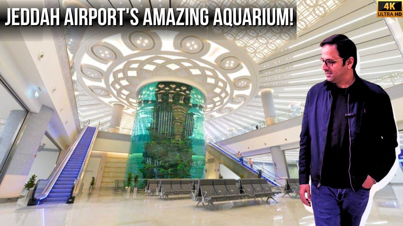 World's Largest Airport Aquarium | KAIA Jeddah, Saudi Arabia