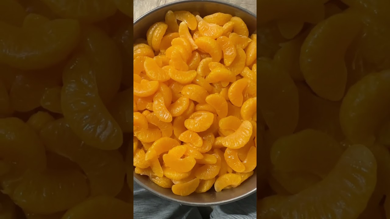 Prepping mandarin oranges for canning ❤️ #homestead #canning