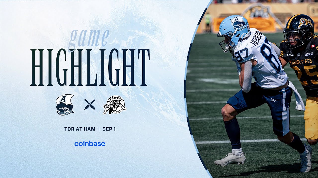 Game Highlights Presented by Coinbase | Week 13 Toronto vs Hamilton, September 1, 2025