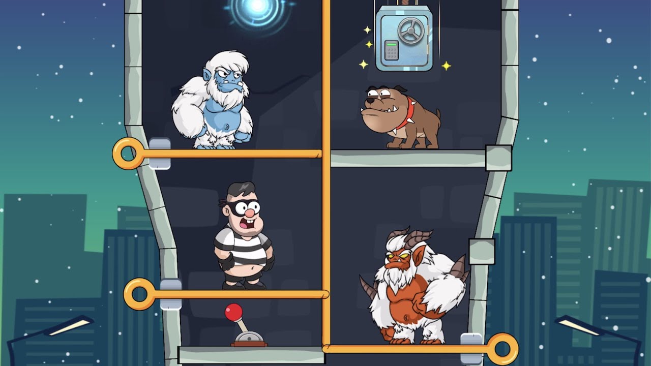 Prison Pin Rescue - All Levels Gameplay Pull Him Out ( Levels 1954 - 1991 )