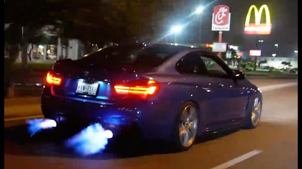 I'm back (Bmw 435i n55 Straight Piped Flames) *Headphone Warning*