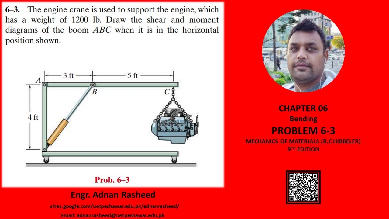 6-3 |Chapter 6| Bending | Mechanics of Material Rc Hibbeler|
