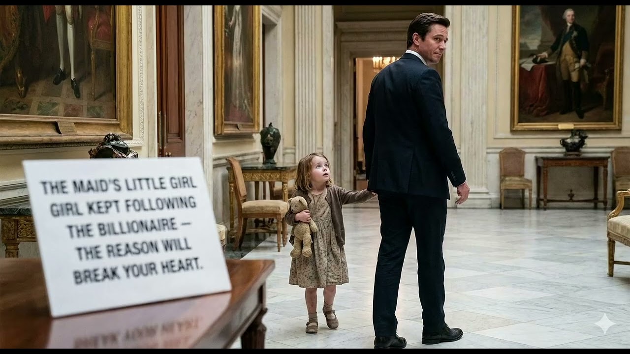 The MaidsLittle Girl Kept Following the Billionaire  The Reason Will Break Your Heart.
