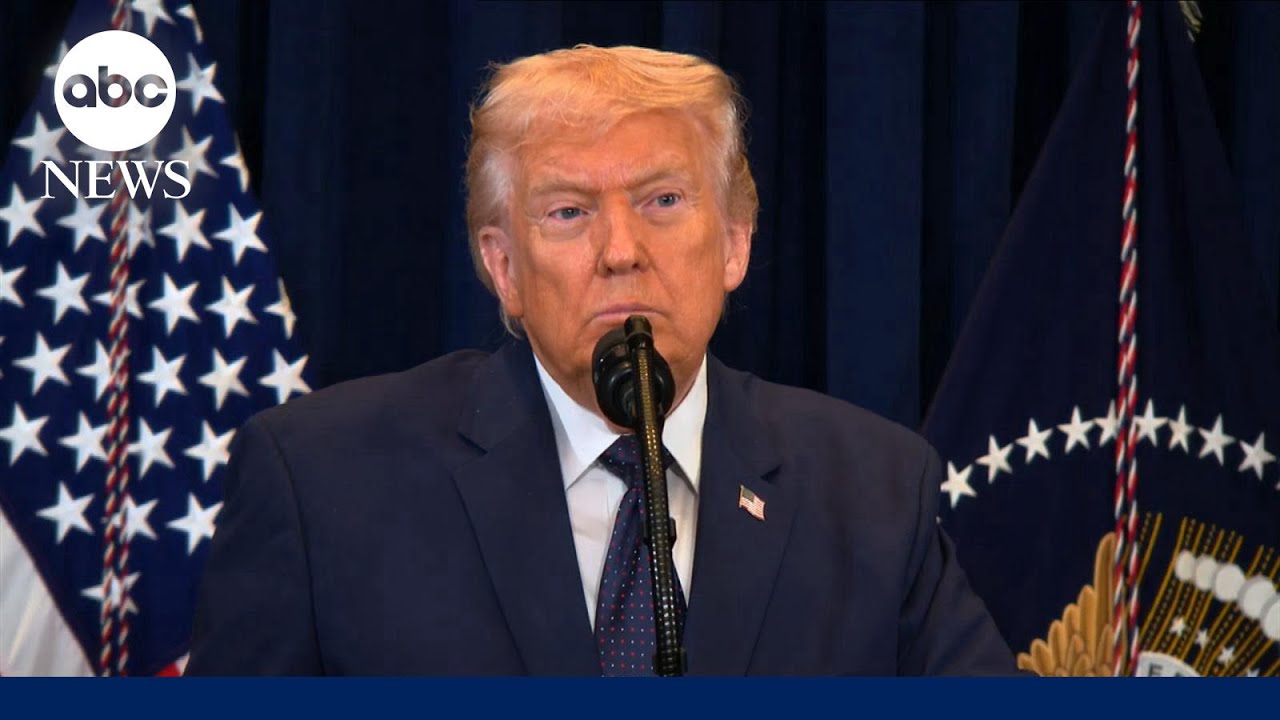 Trump speaks on war with Iran at press conference