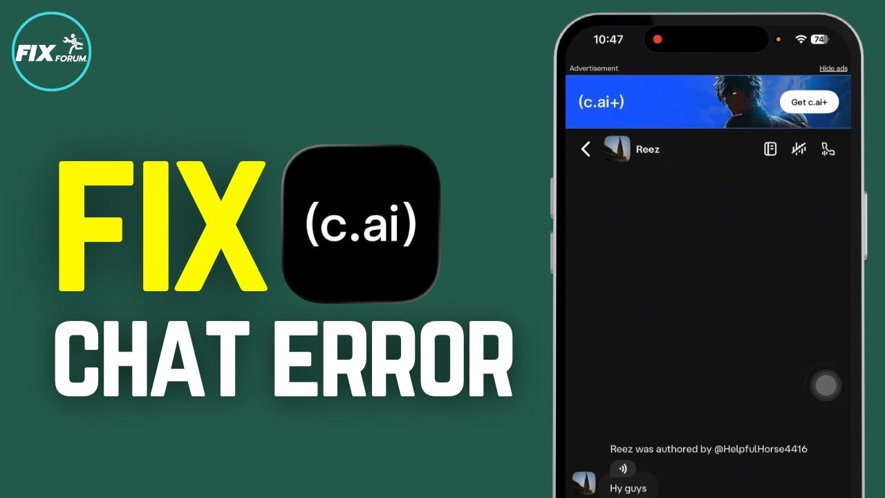 CHARACTER AI CHAT ERROR NOT WORKING? Fix Loading & Message Bug (2026 Update)