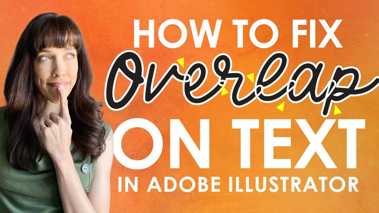 How to Fix Outlines Overlapping - Hide Overlap on Script Text with Stroke in Adobe Illustrator