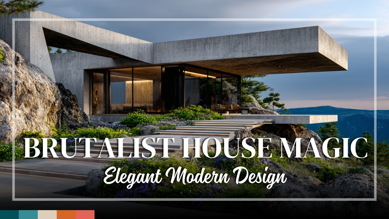 Floating Brutalist Concrete Houses – Engineering Mastery Combined with Elegant Modernism