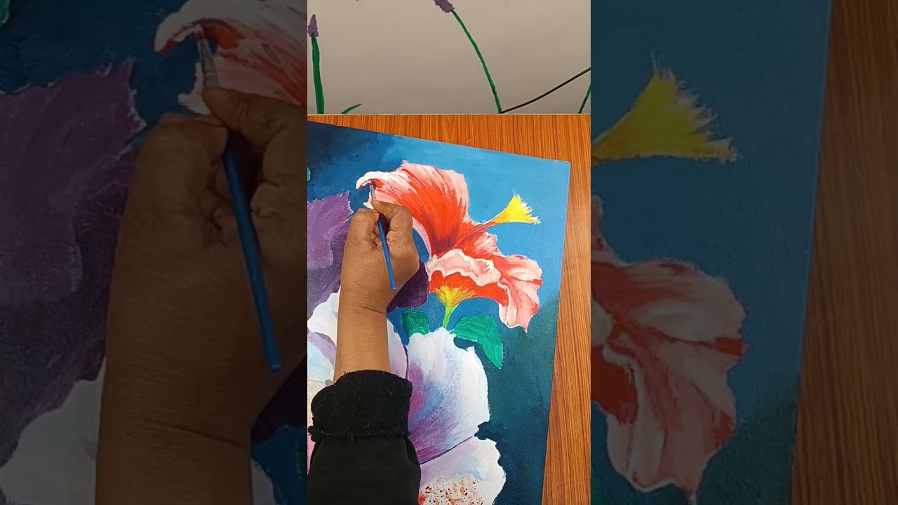 Canvas Painting Day 3 | Easy and Step by Step Art tutorial