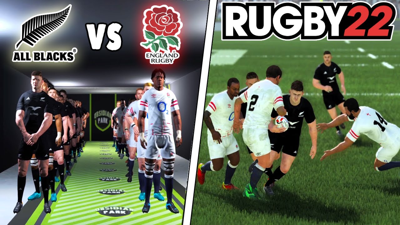 ALL BLACKS vs ENGLAND July Internationals 2024 - Rugby 22 Gameplay & Commentary Legend Difficulty