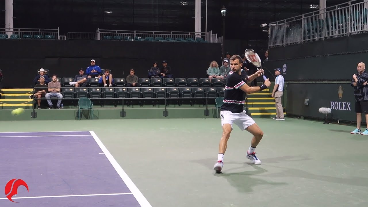 Grigor Dimitrov Training Indian Wells 2019