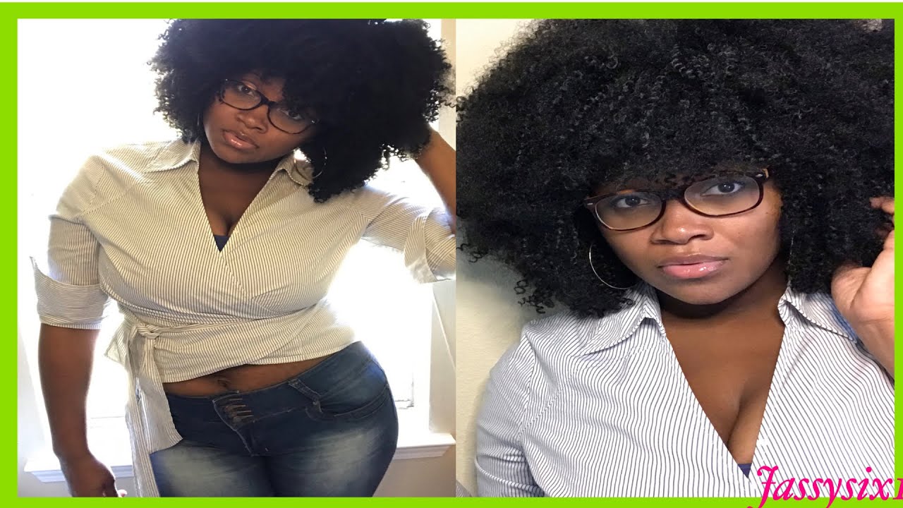 BIG CURLY AFRO TUTORIAL // Outre 4C COILY LOOP // BIG CROCHET AFRO