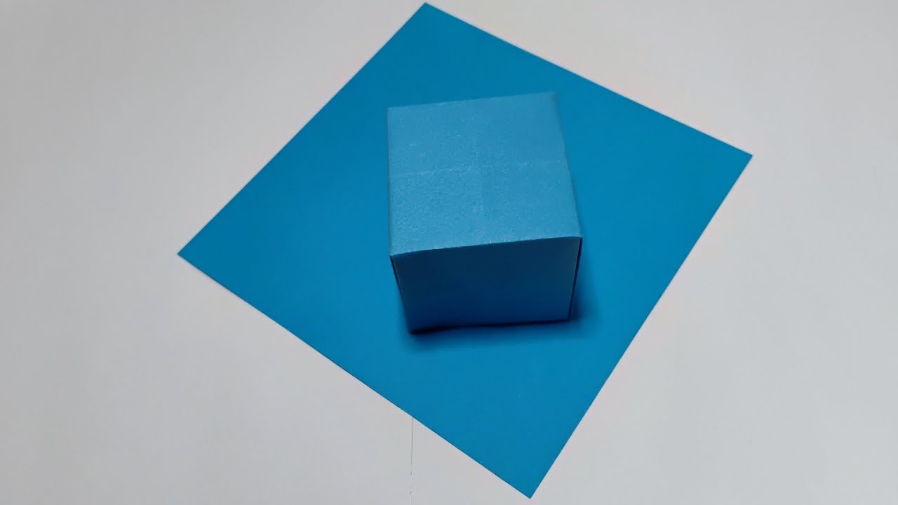 How to make a paper cube | the largest cube out of a single square sheet (super easy)