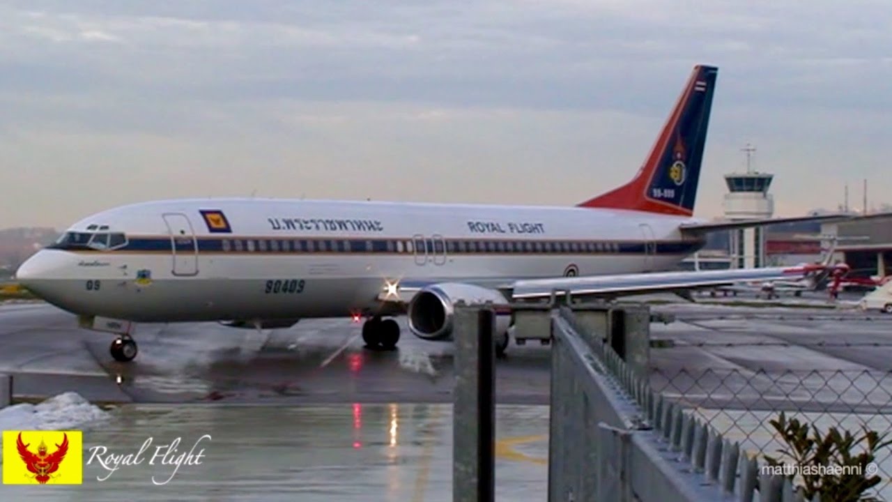 Royal Family of Thailand * HRH Crown Prince flying Boeing 737 himself
