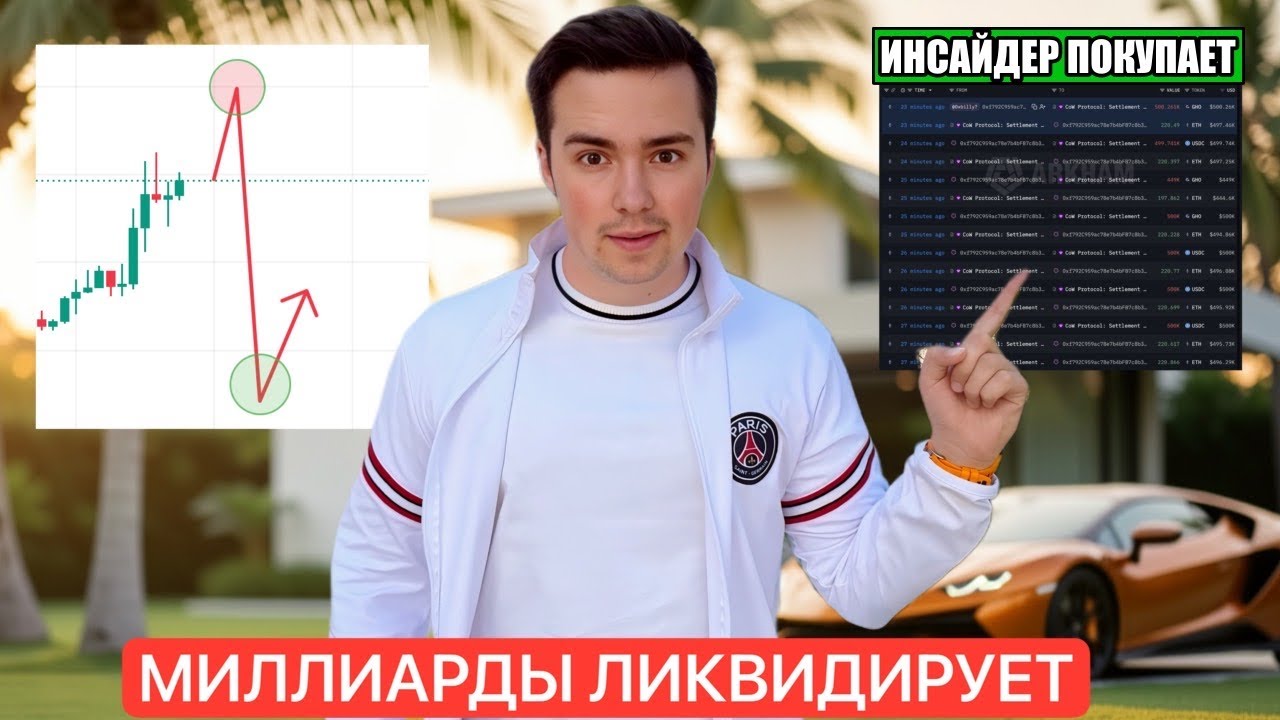 🚨BTC ГОТОВИТ БОЙНЮ | ОТСКОК ПЕРЕД КРАХОМ | ИНСАЙДЕР СКУПАЕТ ETH