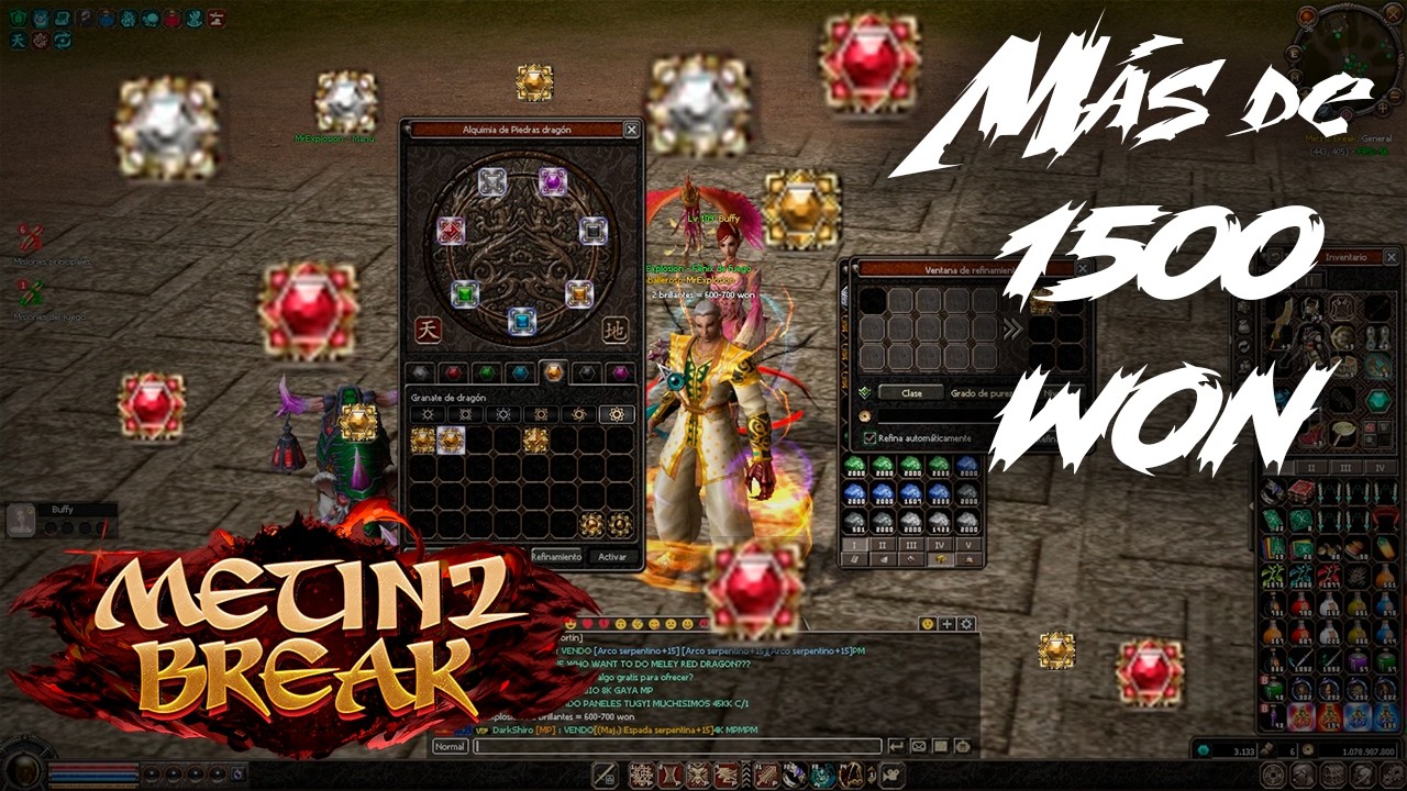 Me gasto 1.500 WON en comprar 150.000 CORS de alquimia