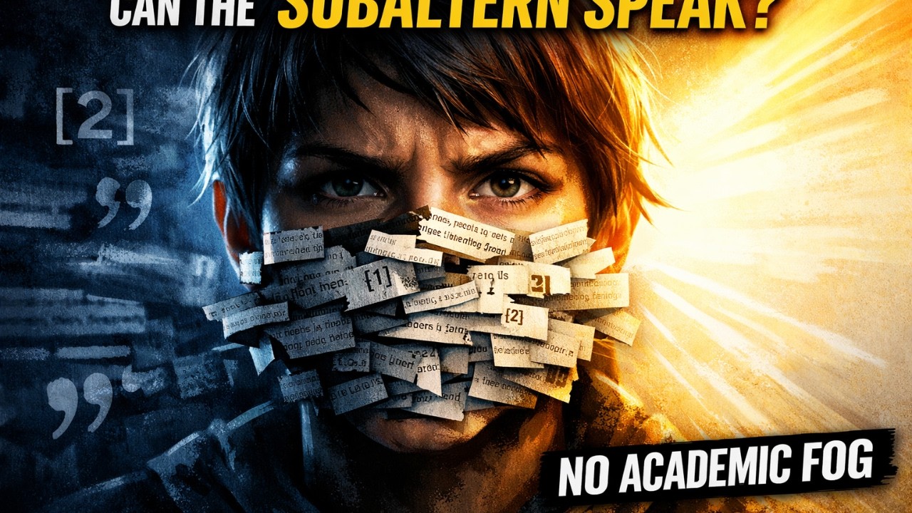 Who Gets to Speak? Can the Subaltern Speak? A Clear Explanation of Spivak’s Most Misunderstood Idea.