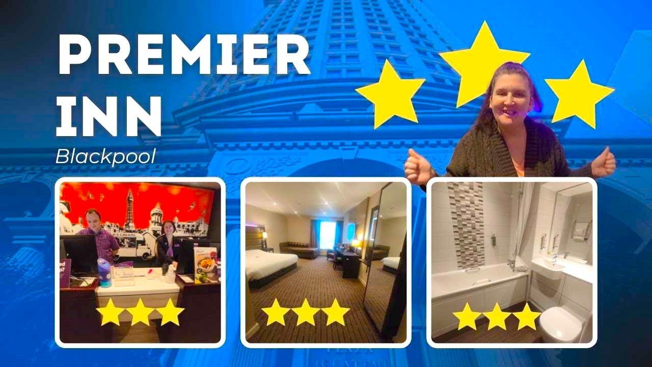 Blackpool Premier Plus hotel room town centre