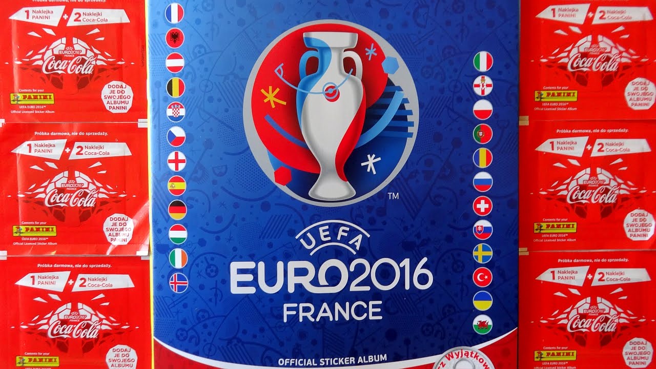 Coca-Cola Limited Edition UEFA EURO 2016 France Panini Stickers Full Set Naklejki czesc 6