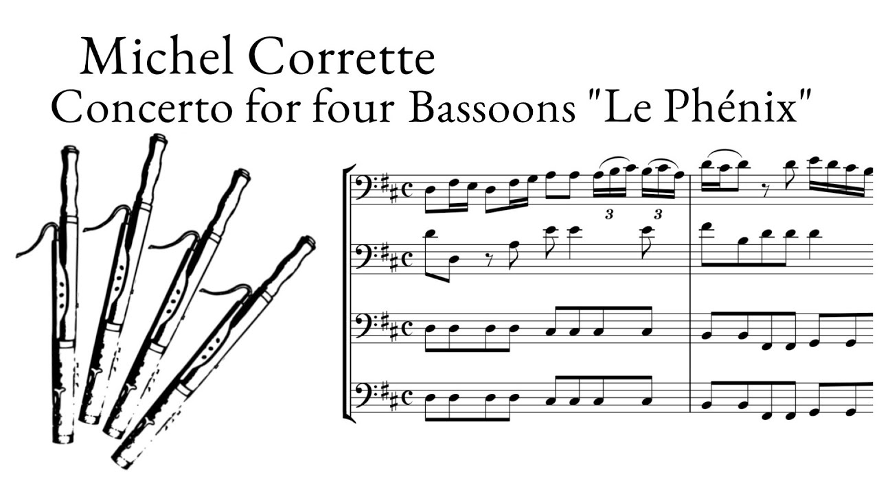 Michel Corrette - Concerto for four Bassoons 