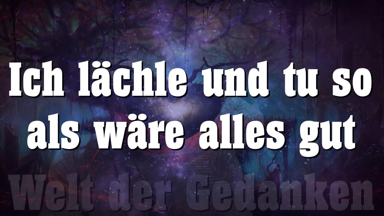 Ich bin Kaputt und Müde, lächle so, als wäre alles gut.