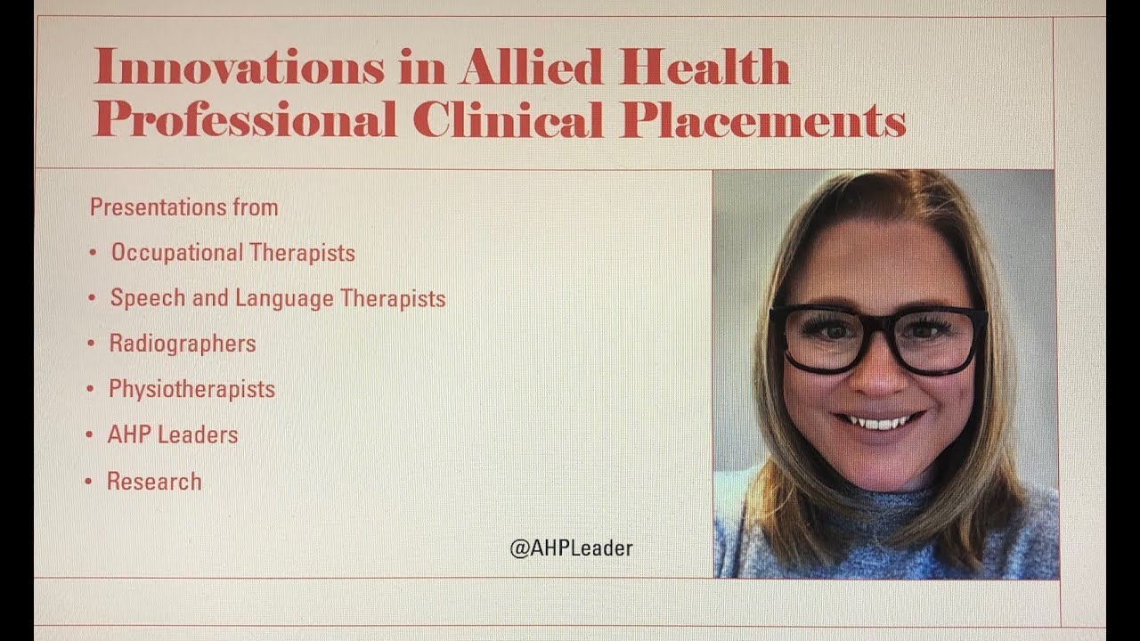 Innovations in AHP Clinical Placements