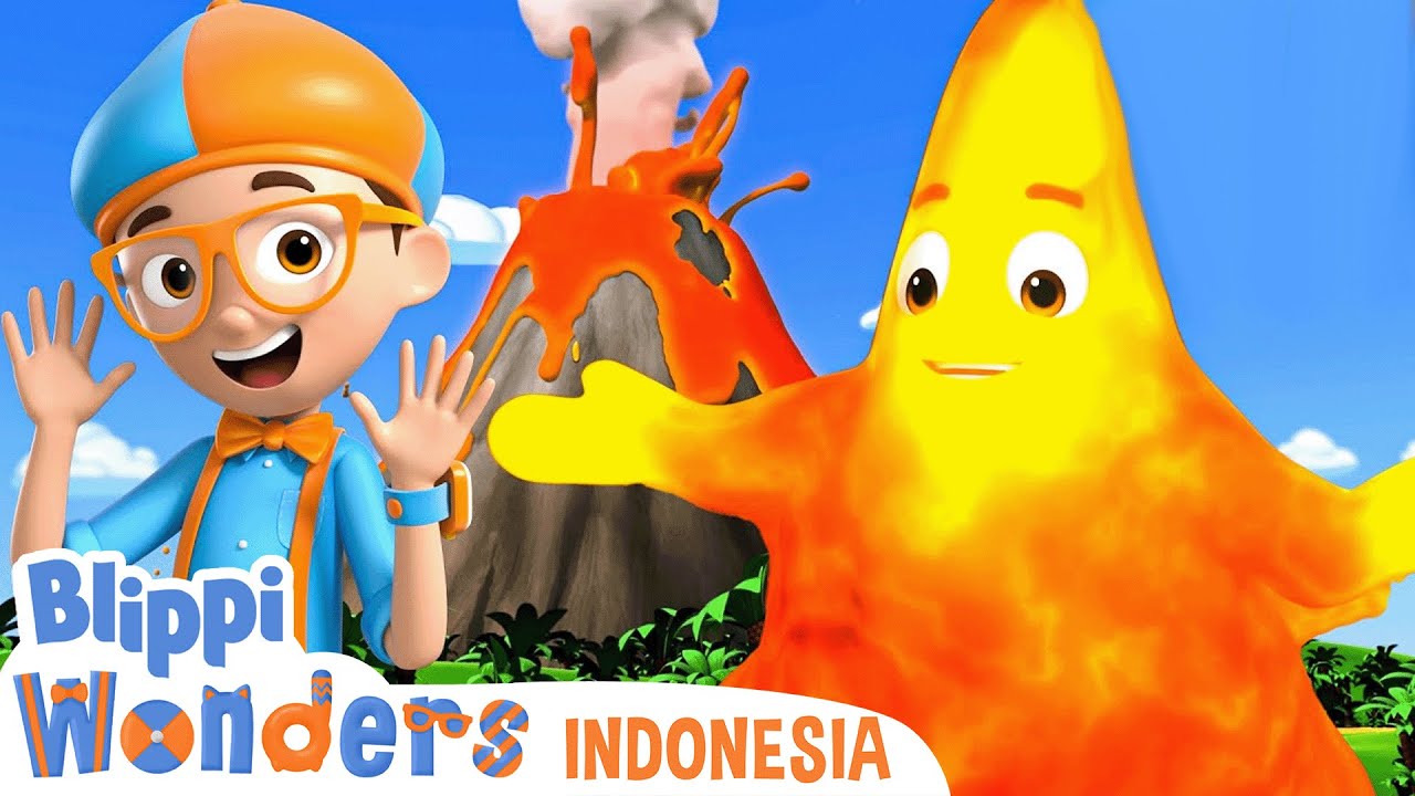 Gunung Berapi, WOW! | Blippi Bahasa Indonesia - video anak-anak | Petulangan Blippi Wonders
