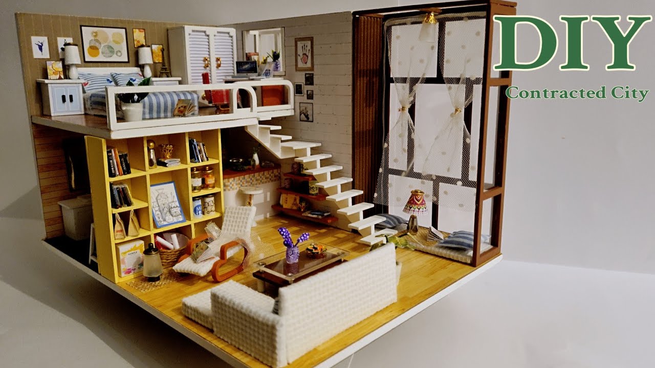 [BIG ❌] Contracted City miniature dollhouse kit | DIY 🙅‍♀️