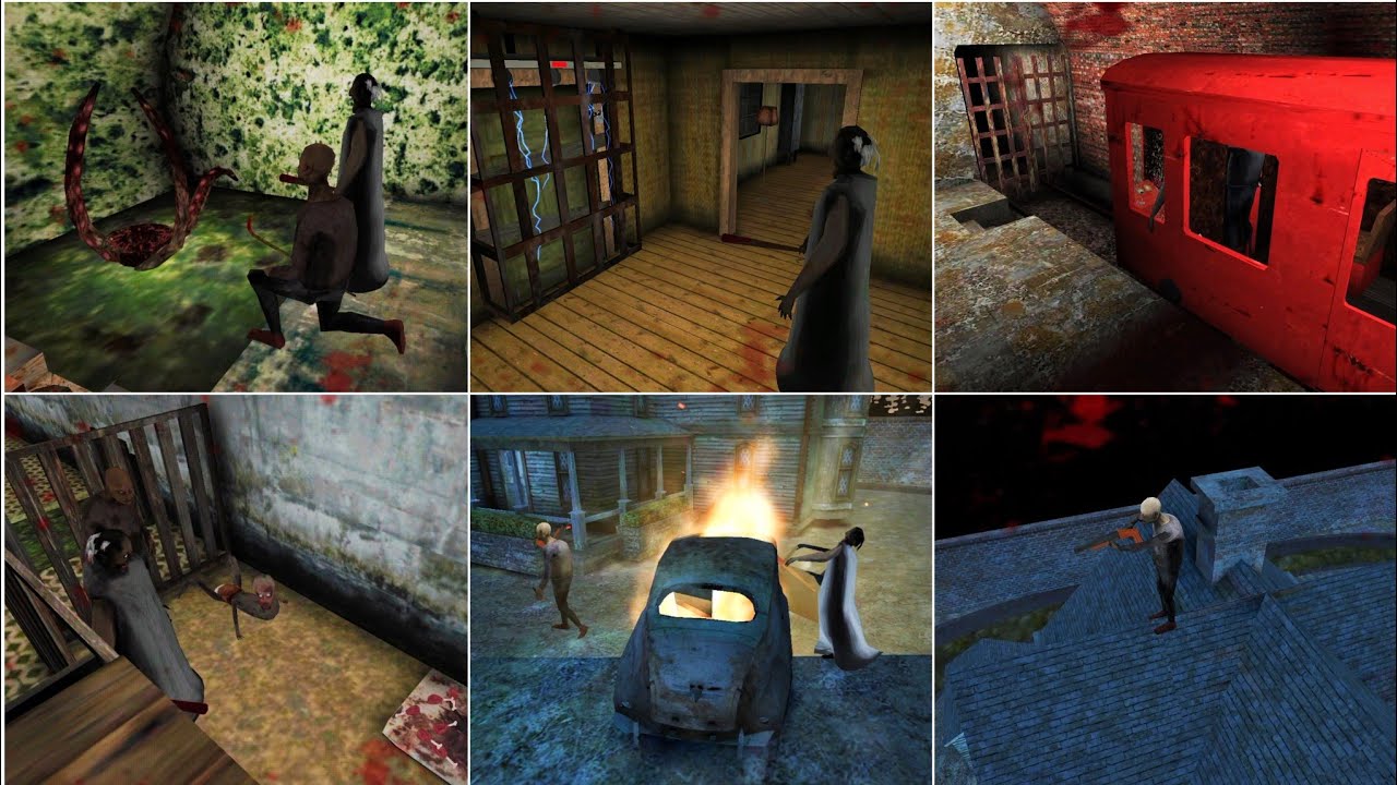 Granny 2 vs Granny 3 Game Over Scenes In 3rd Person View