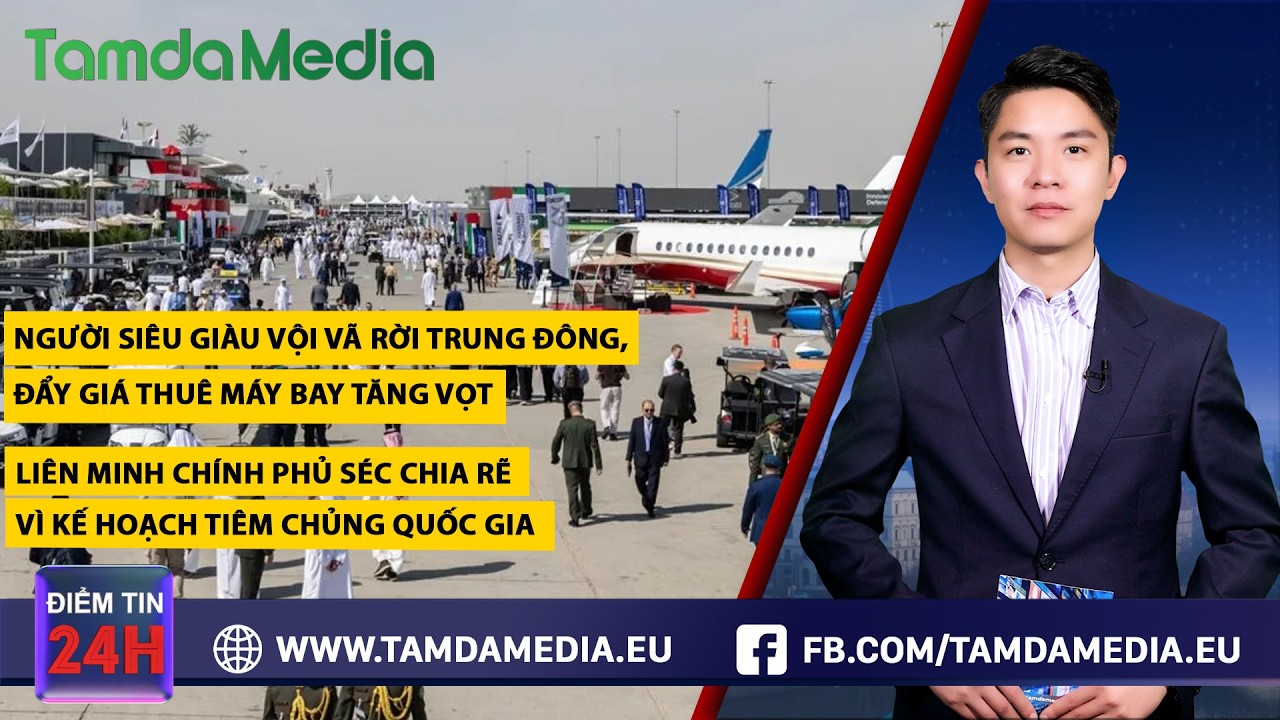 TamdaMedia | ĐIỂM TIN 24H - 12.03.2026 | Người siêu giàu rời Trung Đông, giá thuê máy bay tăng vọt