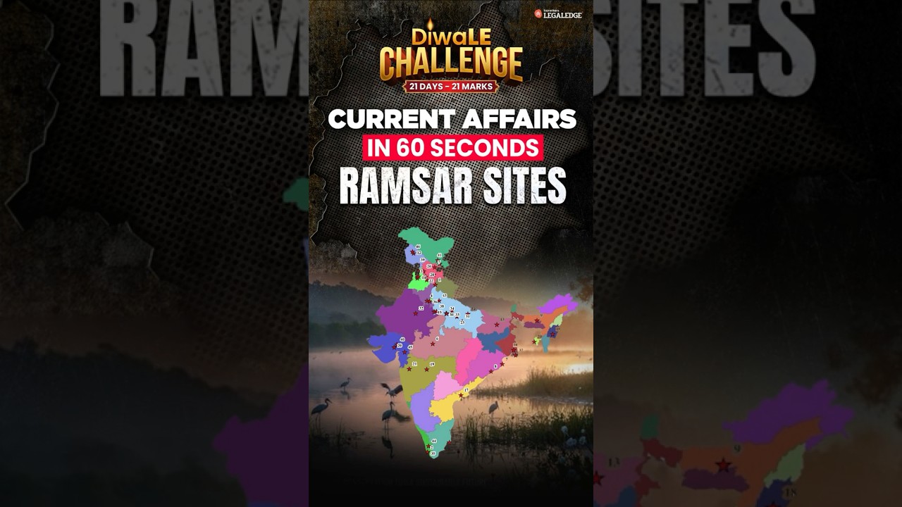 93 Ramsar Sites! Easiest Way to Learn Key Facts in 60 Seconds! #ramsar