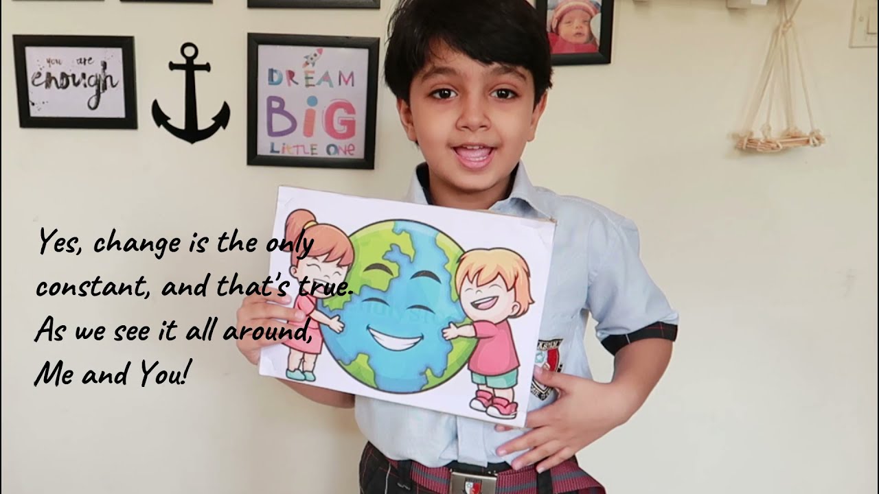 English Poem Recitation | Grade 1 Kids | Change is the only constant