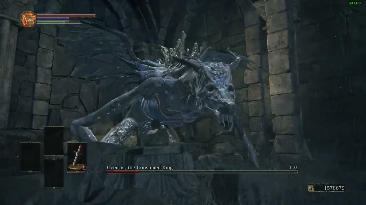 Oceiros, the Consumed King - SL1 NG+7 No Sprint/Roll/Block/Rings/Buffs/Damage