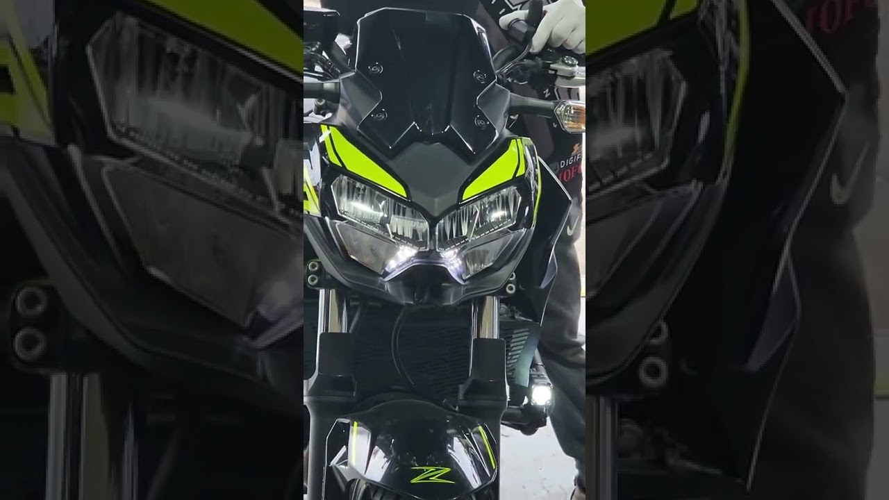 Installing Auxiliary lights and Simo Horn of Z650 for safety purposes