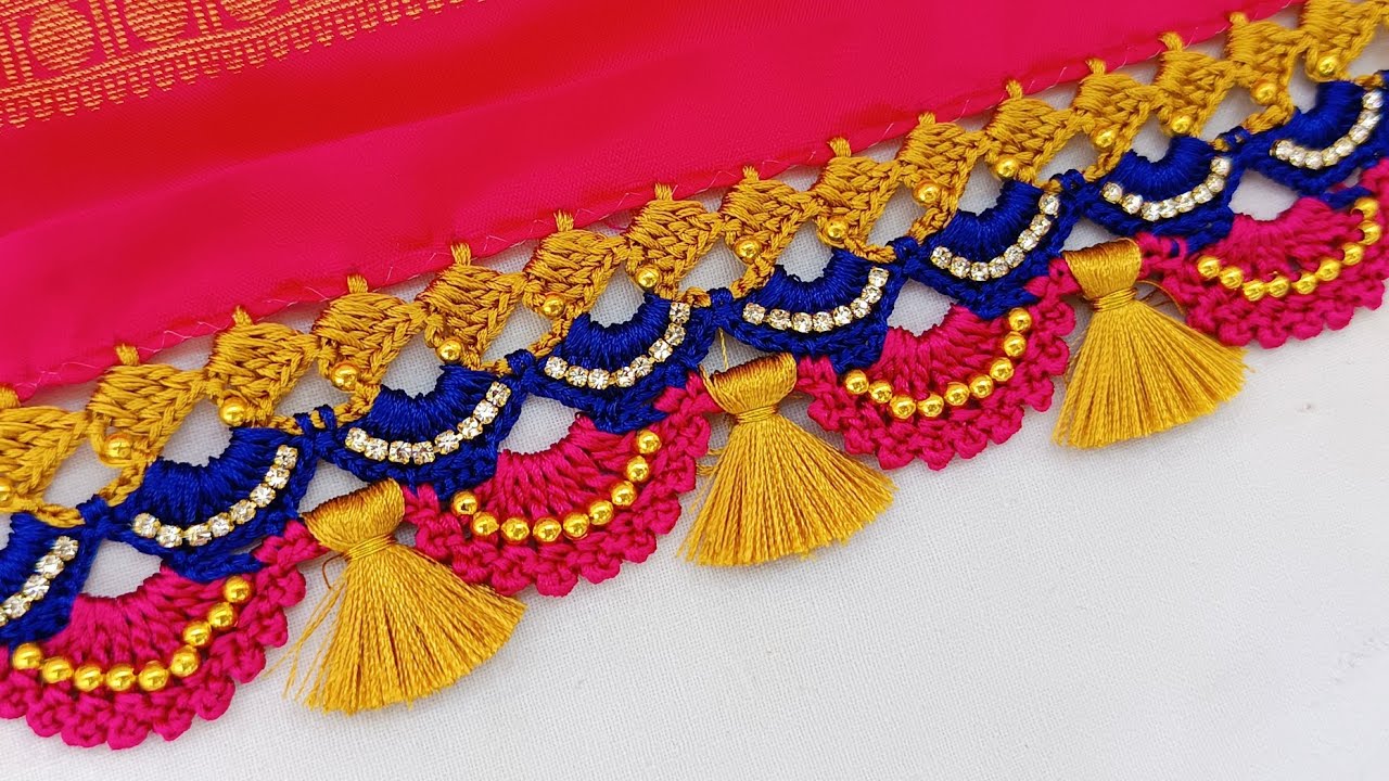 Grand. bridal saree kuchu designs |Saree kuchu designs | latest saree kuchu #madhusareekuchu #latest