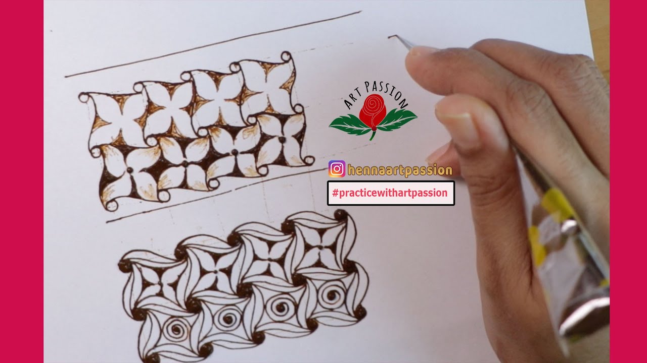 Zentagle art inspired beautiful checks | designer checks for mehendi design| #stayhome