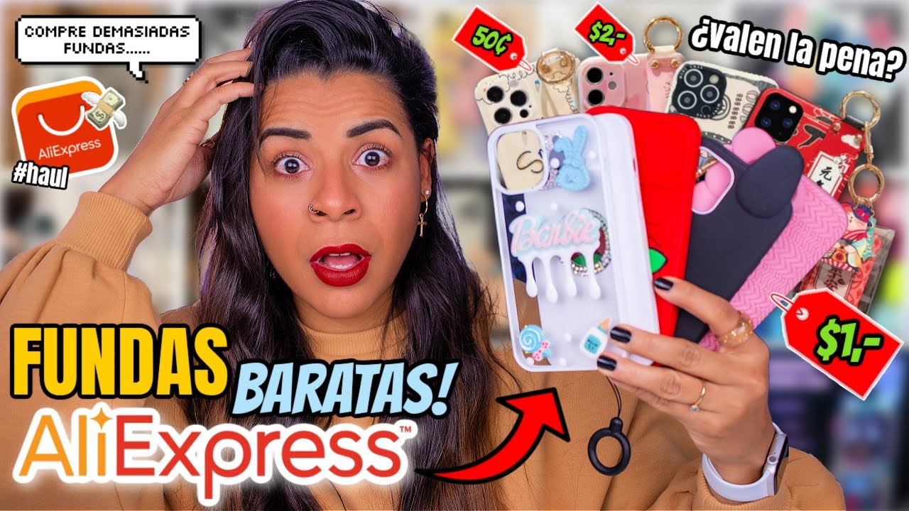 COMPRÉ TODAS las FUNDAS de IPHONE de $1 de ALIEXPRESS😱 ¿valen la pena?
