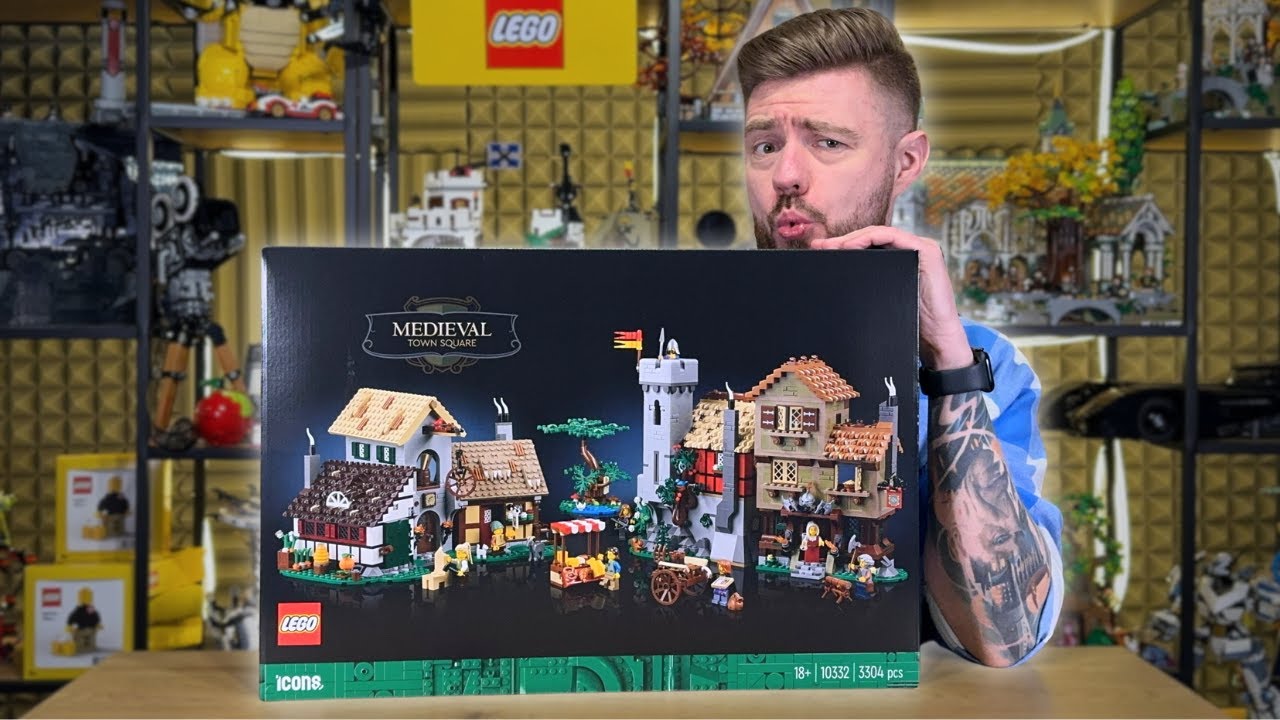 ŚREDNIOWIECZNY PLAC MIEJSKI ⚔️ LEGO ICONS 10332 RECENZJA