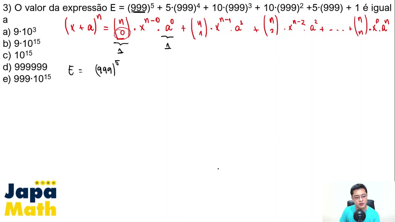 Prova Resolvida EsPCEx (2016 - 2017) - Binômio de Newton