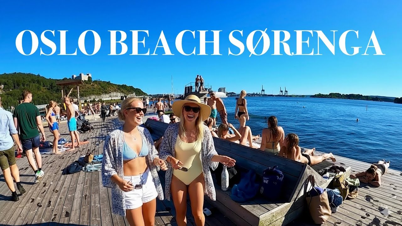 OSLO CITY BEACH SØRENGA 🇳🇴  4K Walking Tour in the Last Day of Summer