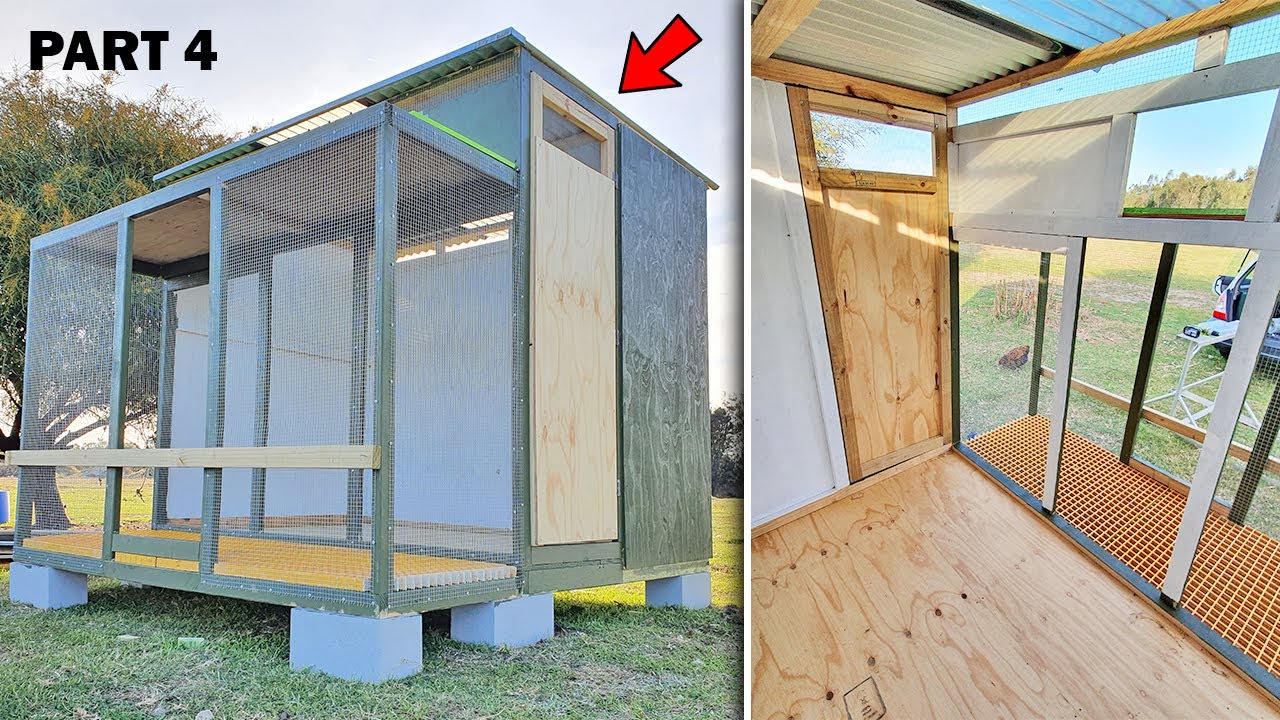 RACING PIGEON LOFT BUILD Part 4