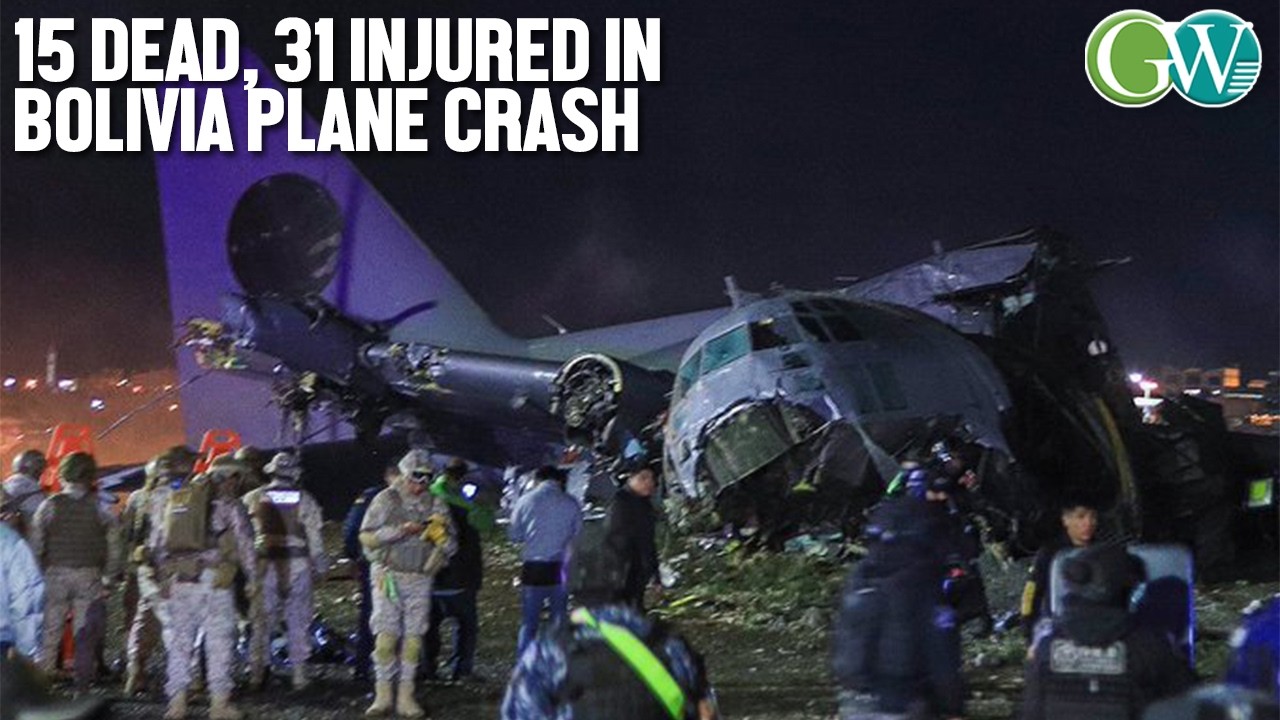 BOLIVIA PLANE CRASH : 15 DEAD, 31 INJURED AFTER MILITARY CARGO CARRYING BANKNOTES CRASHES